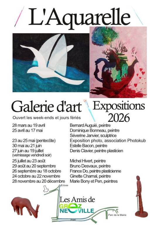 Exposition à la Galerie l'Aquarelle