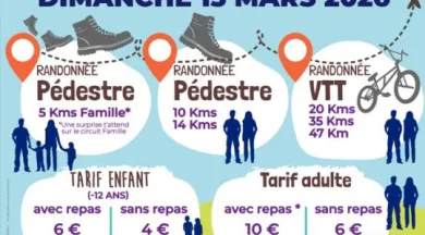 Affiche rando des écoliers 2025 - Andigné - 49 - FMA - APELSacréCoeur