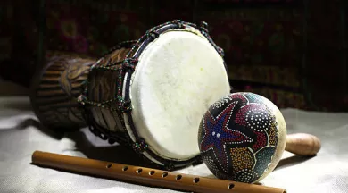 Exposition intruments de musique Afrique Ouest  - Pixabay