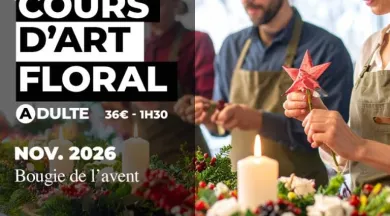 Cours art Floral Durtal 112026 - Aux temps fleuris