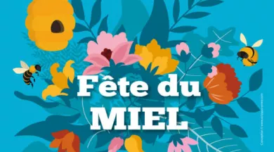 affiche miel 2025 - Jardins des Renaudies