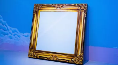 © Bérénice Nouvel ''Miroir, miroir'', acrylique et huile sur toile,2024.  - © photo Lucas Zambon