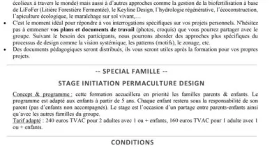 Info Stage Perma Famille - SENAN STEPHANE
