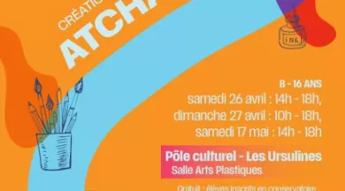 AFFICHE ATCHOUM ARTS PLASTIQUES - ©Conservatoire Château Gontier
