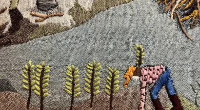 Ines cassigneul artiste en résidence - © tapisserie Suzanne Husky