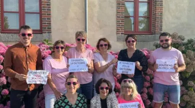 Les organisateurs de Cossé se bouge pour Octobre Rose  - Phto MAIRIE 