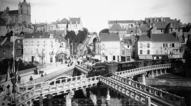 Expo mécanique d'une ville Le pont en X - © Musées du Mans