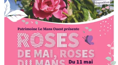 FMA72-Festival-roses-anciennes-Affiche - Patrimoine Le Mans Ouest