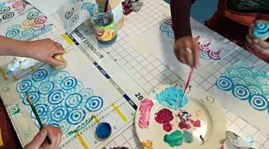 Tissus peint Melle Mars - Melle Mars