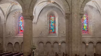 Vue intérieure de l'église Notre-Dame du Pré au Mans - © Ville du Mans/Paul Hamelin