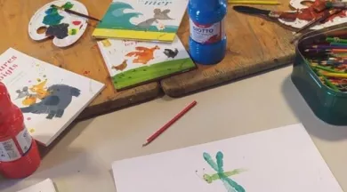 Peinture aux doigts - Ile Moulinsart