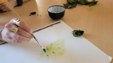 peindre avec des végétaux (Medium) - Ile MoulinSart