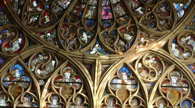 Ensemble de vitraux - cathédrale St Julien - Ville du Mans