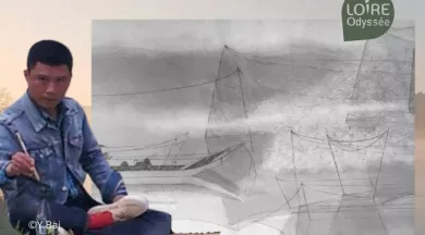 Peinture encre de Chine à Loire Odyssee_1 - Y-Baï