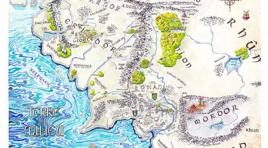 Carte de la Terre du Milieu_1 - Valentin Pasquier