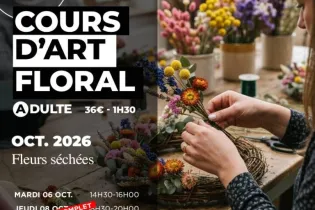 Cours d'Art Floral 2026 - Aux temps Fleuris