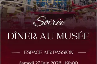 Affiche dîner au musée - Musée Espace Air Passion