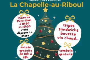 Affiche Noël - comité des fêtes La chapelle au riboul