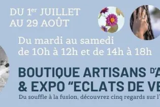 Boutique et expo d'été - Forum Métiers d'art 