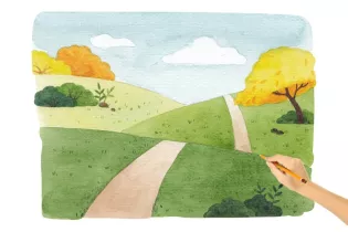 MNE dessins paysagers - canva