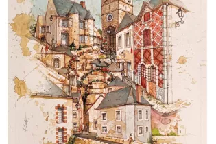 Parné sur Roc en peinture - Mairie Parné-sur-Roc - Franck Pasty