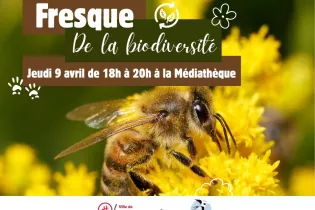 Fresque de la biodiversité - Mairie de Louverné