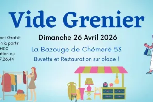 vide grenier la bazouge de chemere - ©Commune la Bazouge de Chemere