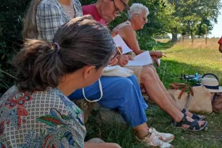 écriture en plein air - virginie riquin