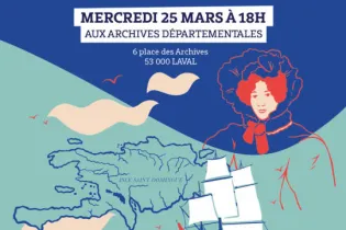 Affiche Nocturnes de l'histoire Archives Mayenne 2026 - Archives départementales de la Mayenne