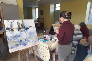 Atelier d'art à Bierné - @Nathalie de Chivré