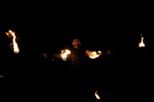 spectacle feu vallée de l'Erve - Spectra