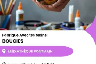 Affiche Fabrique Avec tes Mains Pontmain octobre 2026 - Réseau Lecture