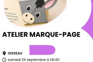 Affiche atelier marque-page  - Réseau Lecture