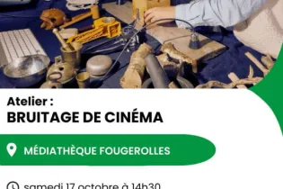 Affiche Atelier bruitage de cinema - Réseau Lecture