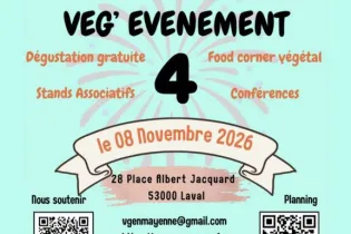 Affiche VEg4 - Asso vegan en mayenne