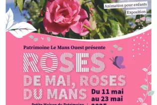 FMA72-Festival-roses-anciennes-Affiche - Patrimoine Le Mans Ouest