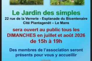 FMA72-ouverture jardin des simple été 2026 - ECEJ