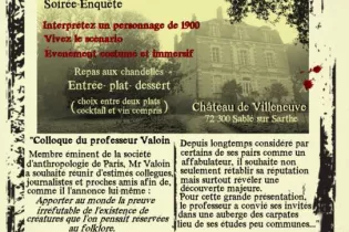 affiche auberge des carpates Mars 26 - Virginie de Bodinat