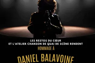 AFFICHE HOMMAGE DANIEL BALAVOINE - Les Restos du Coeur