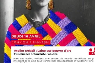 Laine sur oeuvre  - Micro-folie