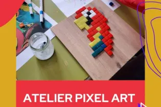 Visuel atelier Pixel Art - Céline Loury